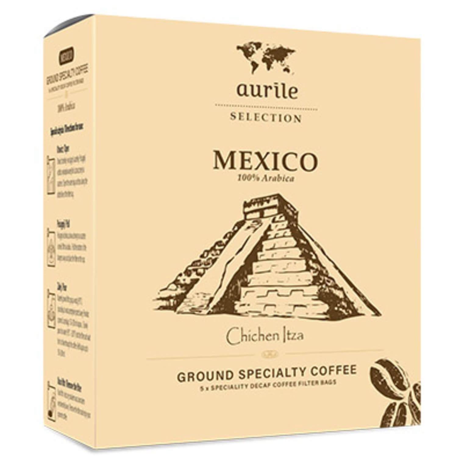 AURILE Spezialitätenkaffee Mexiko Arabica gemahlen